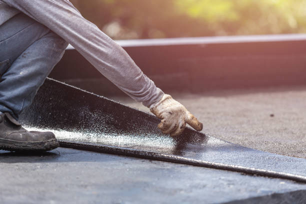 Professional Emergency Waterproofing technician working in Hiram, OH